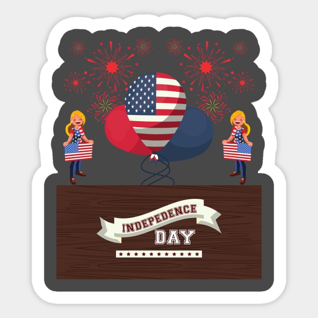 America Day independence Sticker by MeKong